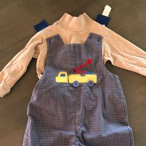 Reversible Bailey boys romper 24M w turtle neck